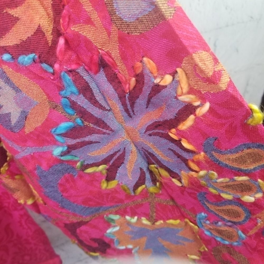 Time For Me Boho Embroidered Bell Sleeve. - Picture 2 of 8